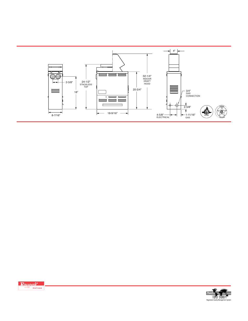 Technical data, Raypak versa 055 spa heater, Heating products | Swimming pool and spa, Versa 055 standard features, All models, Electronic ignition models only, Millivolt models only, Quality assurance | Raypak Versa 055 User Manual | Page 2 / 2