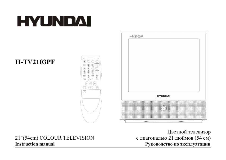 Hyundai H-TV2103PF User Manual | 49 pages