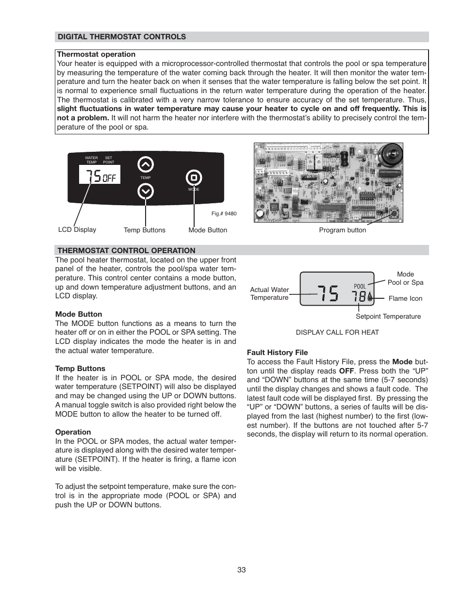 Raypak 266A User Manual | Page 33 / 55