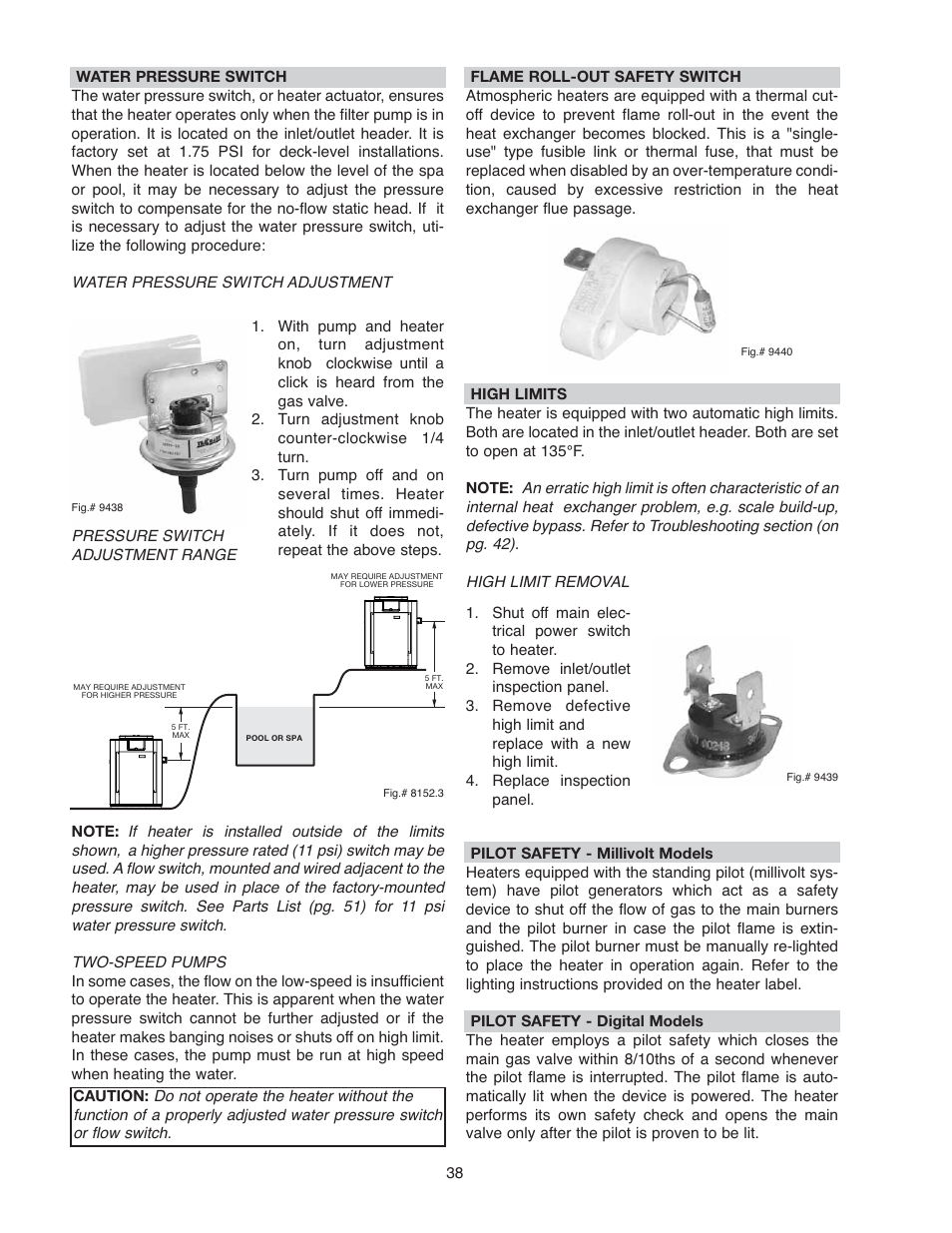 Raypak 266A User Manual | Page 38 / 55