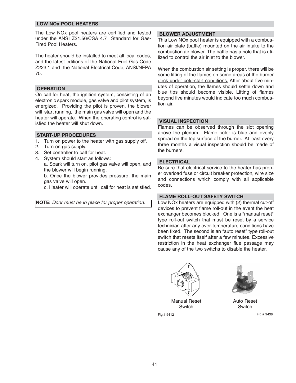 Raypak 266A User Manual | Page 41 / 55