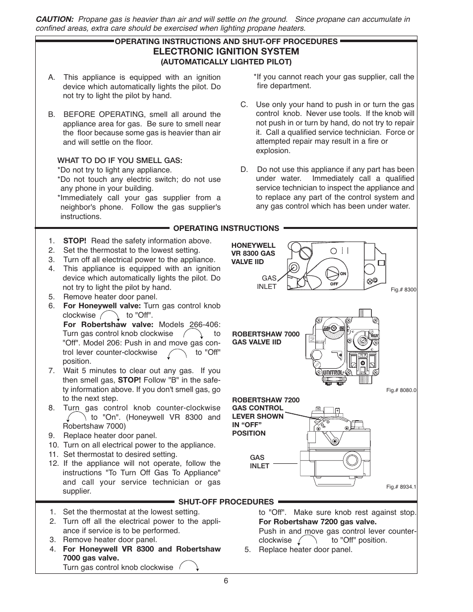 Electronic ignition system | Raypak 266A User Manual | Page 6 / 55