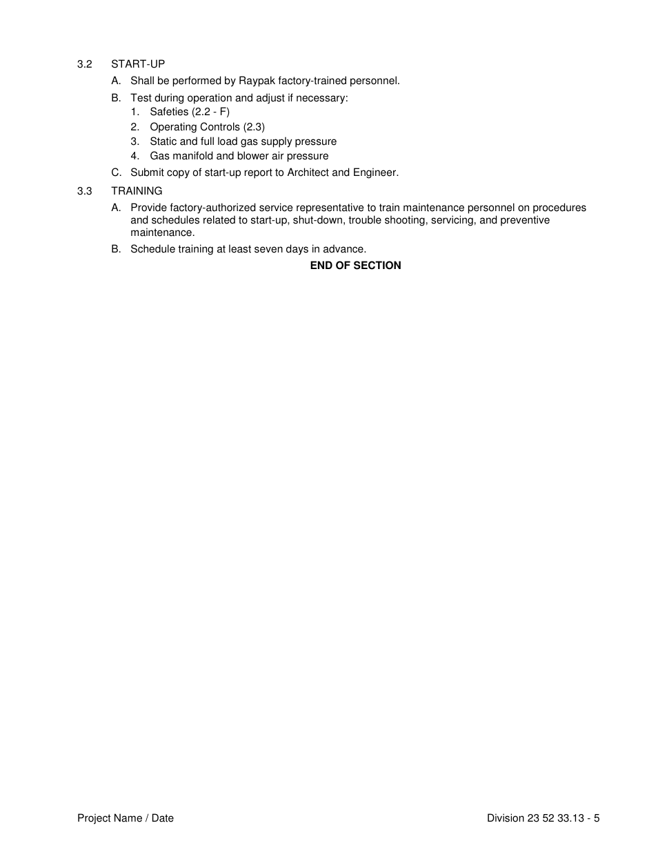 Raypak DEL TA LIMITED 899B User Manual | Page 5 / 5