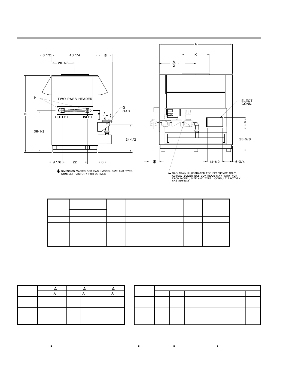 Raytherm - type wh, Model | Raypak 2100 - 4001 User Manual | Page 2 / 2