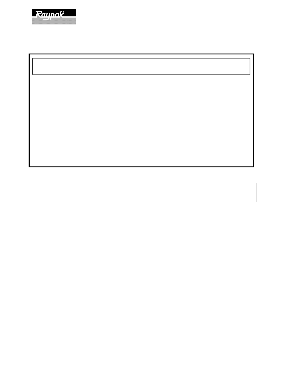 Raypak H-0135B User Manual | 4 pages
