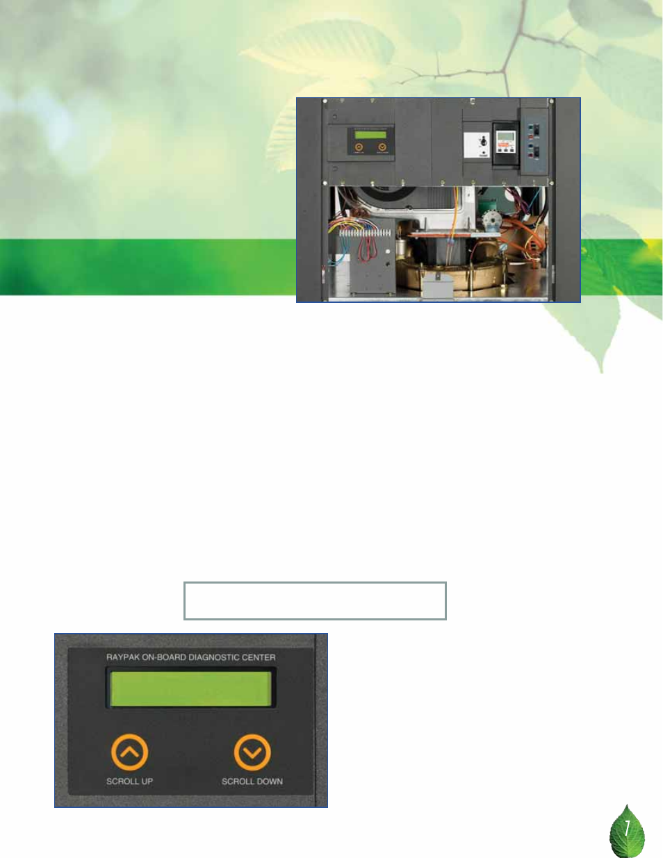 Treme control, Simple serviceability, Temptracker mod | On-board diagnostic center, Diagnostic information | Raypak 1505 User Manual | Page 7 / 8