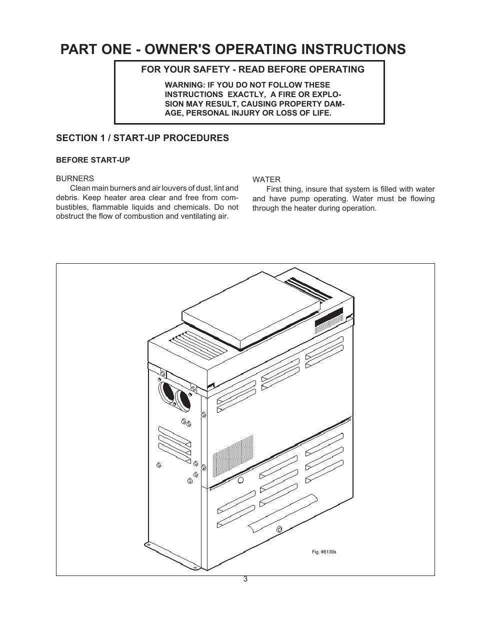 Part one - owner's operating instructions | Raypak 055B User Manual | Page 3 / 32