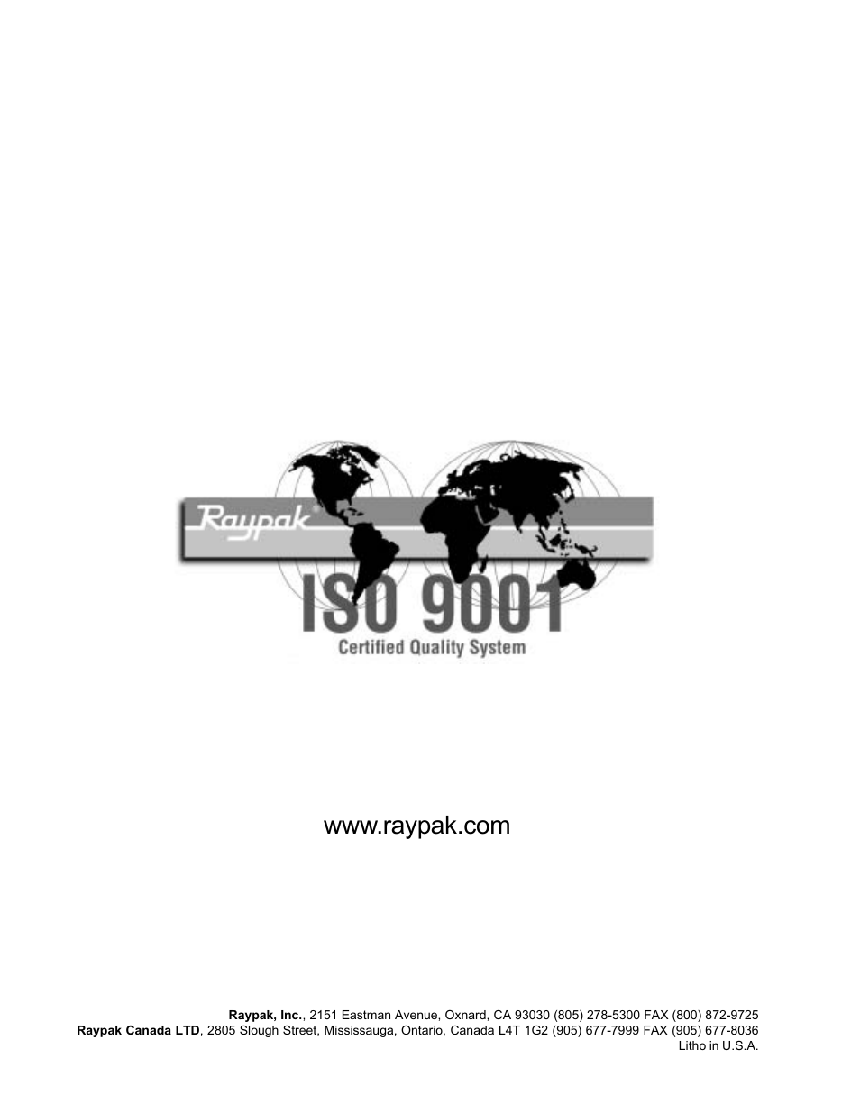 Raypak 055B User Manual | Page 32 / 32