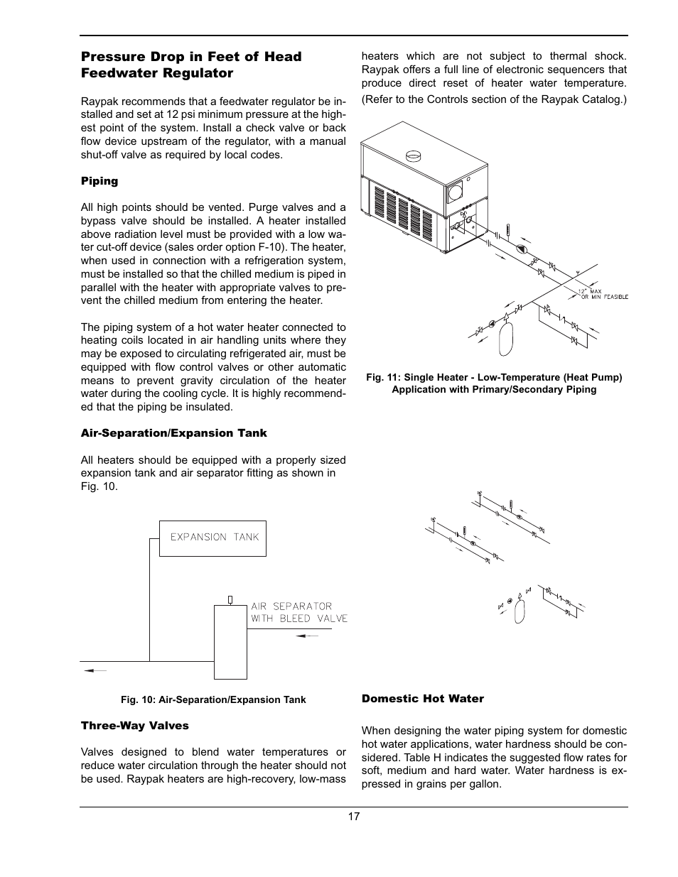 Raypak WH & P L W User Manual | Page 17 / 64