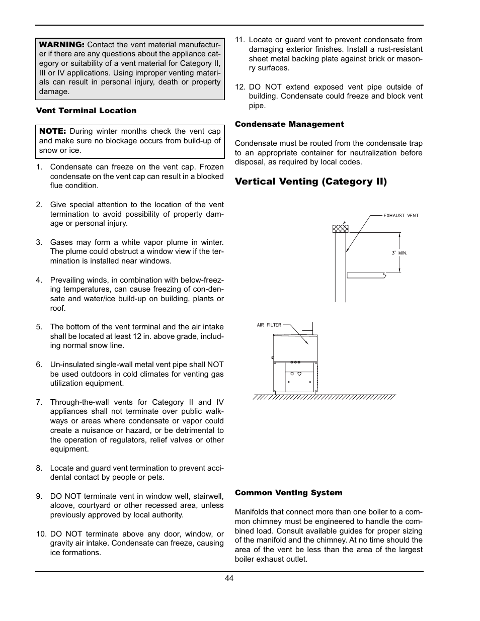 Raypak WH & P L W User Manual | Page 44 / 64