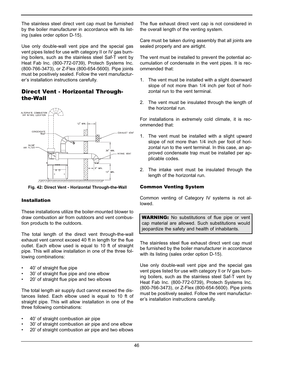 Raypak WH & P L W User Manual | Page 46 / 64