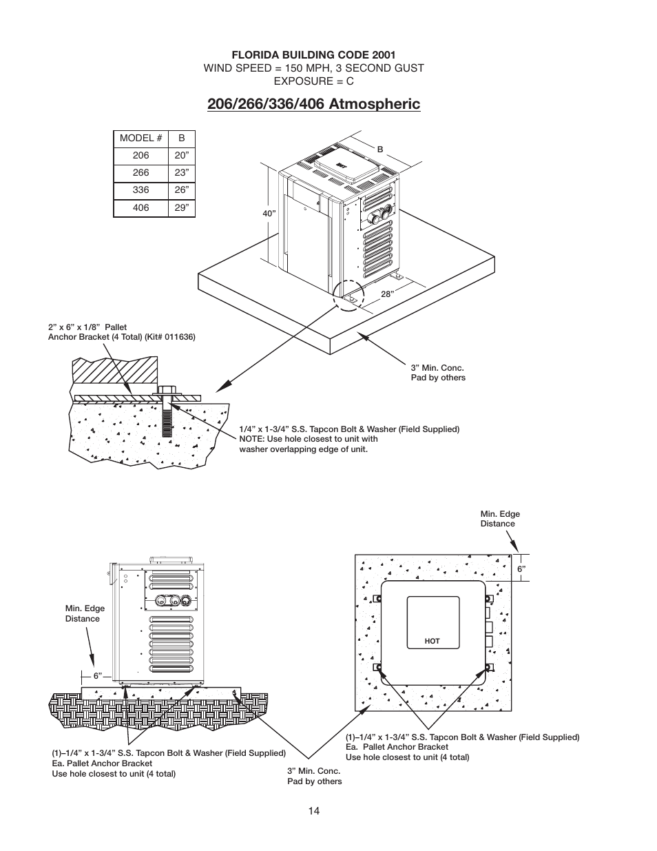 Raypak 336A User Manual | Page 14 / 55