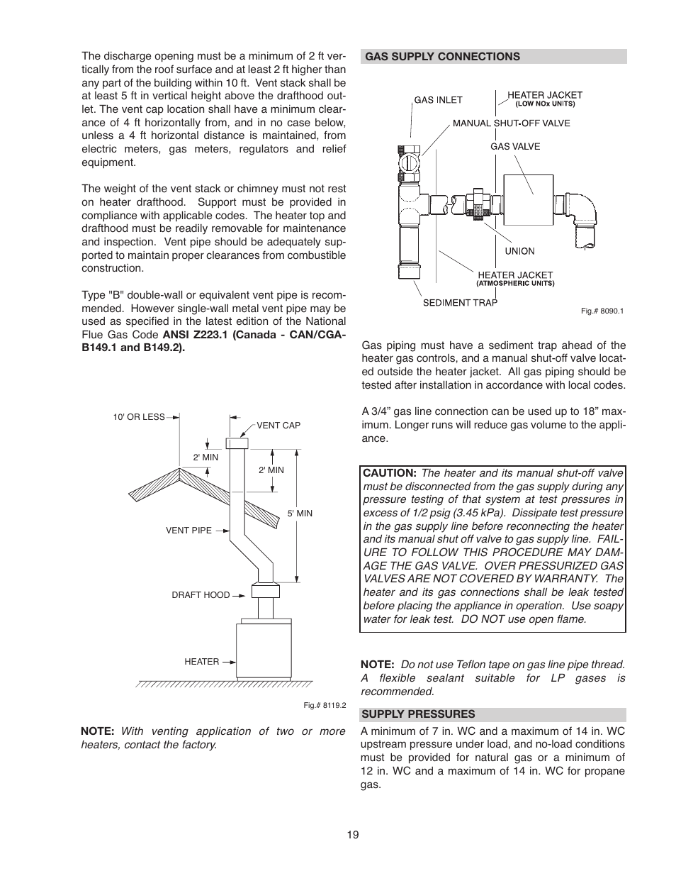 Raypak 336A User Manual | Page 19 / 55