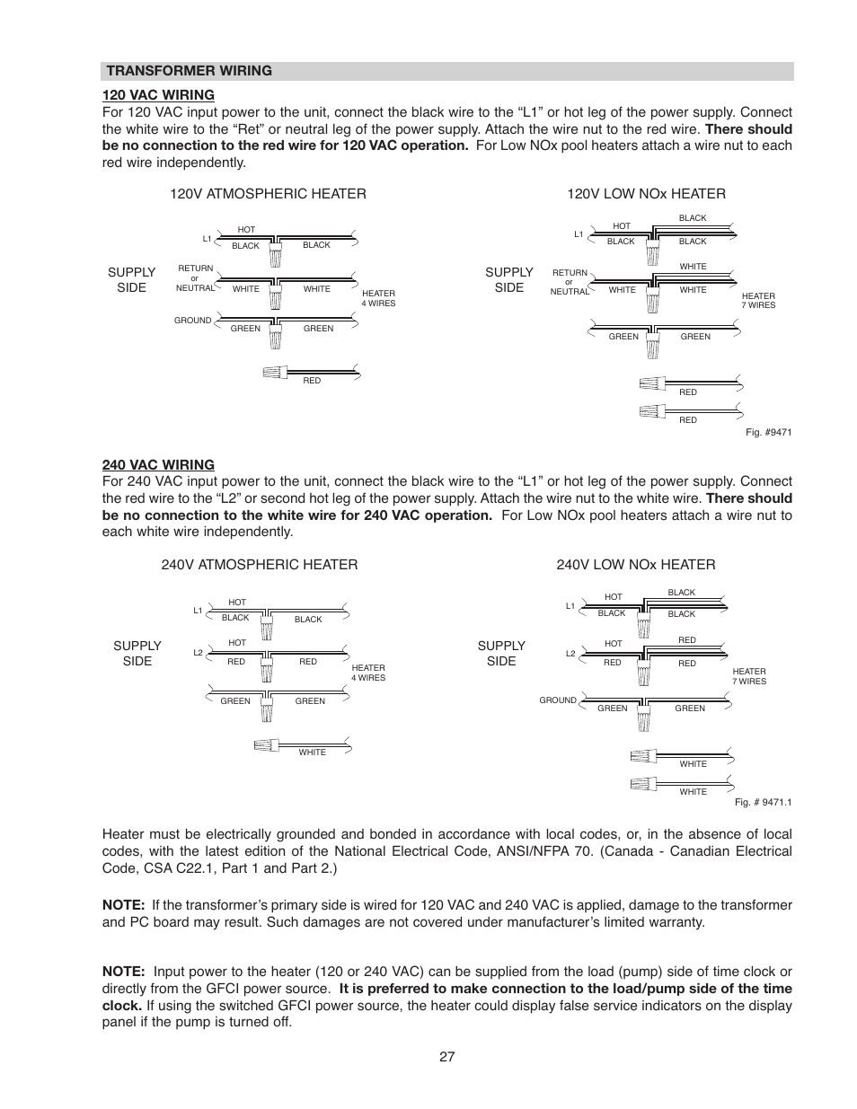 Raypak 336A User Manual | Page 27 / 55