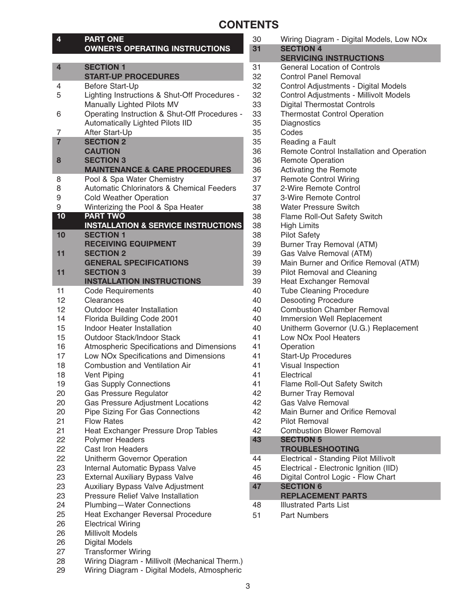 Raypak 336A User Manual | Page 3 / 55