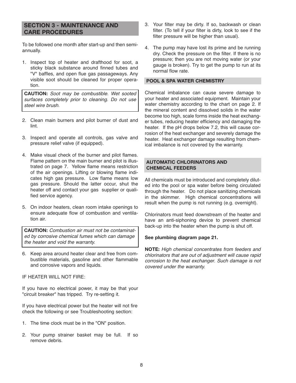Raypak 336A User Manual | Page 8 / 55
