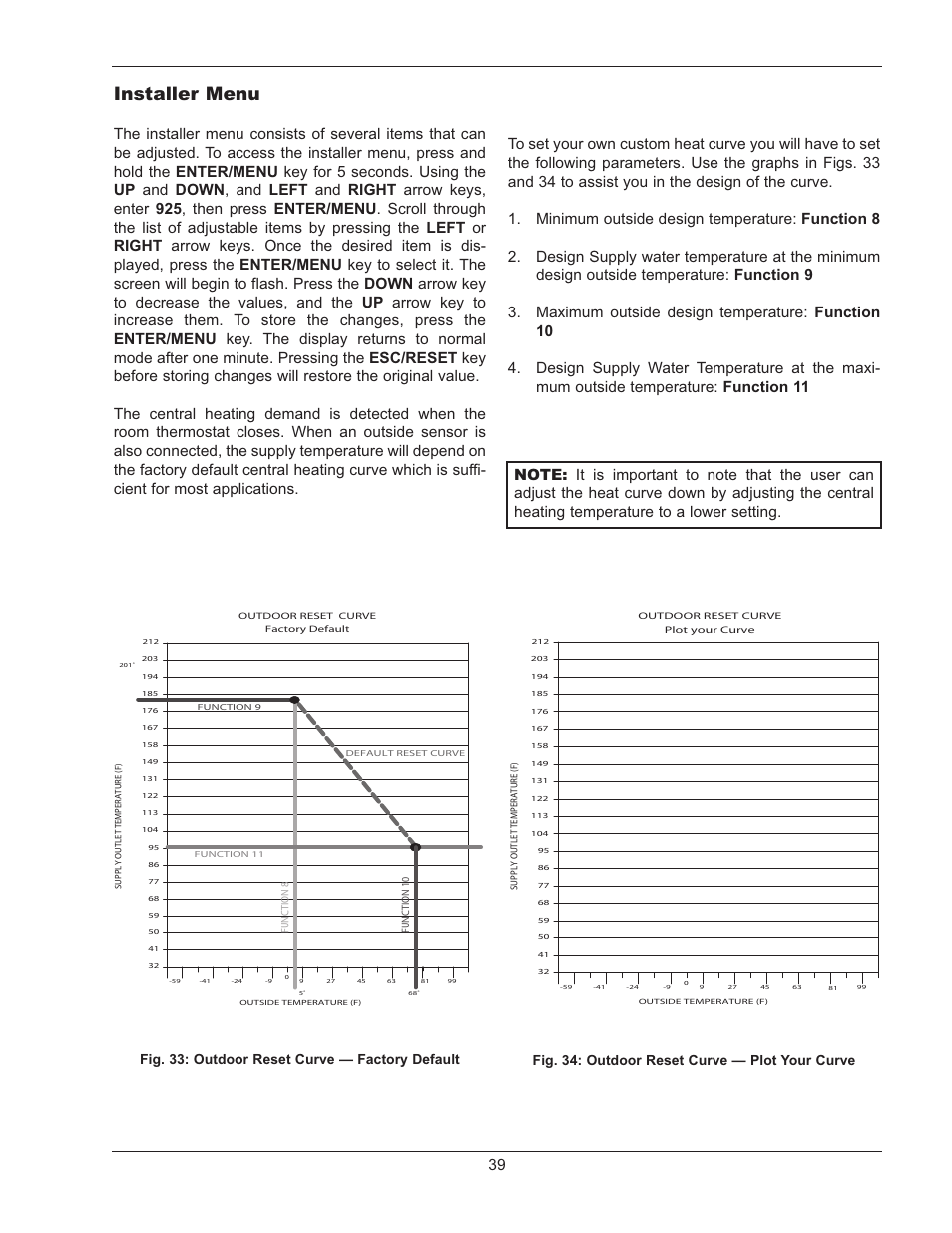 Installer menu | Raypak 500 User Manual | Page 39 / 56