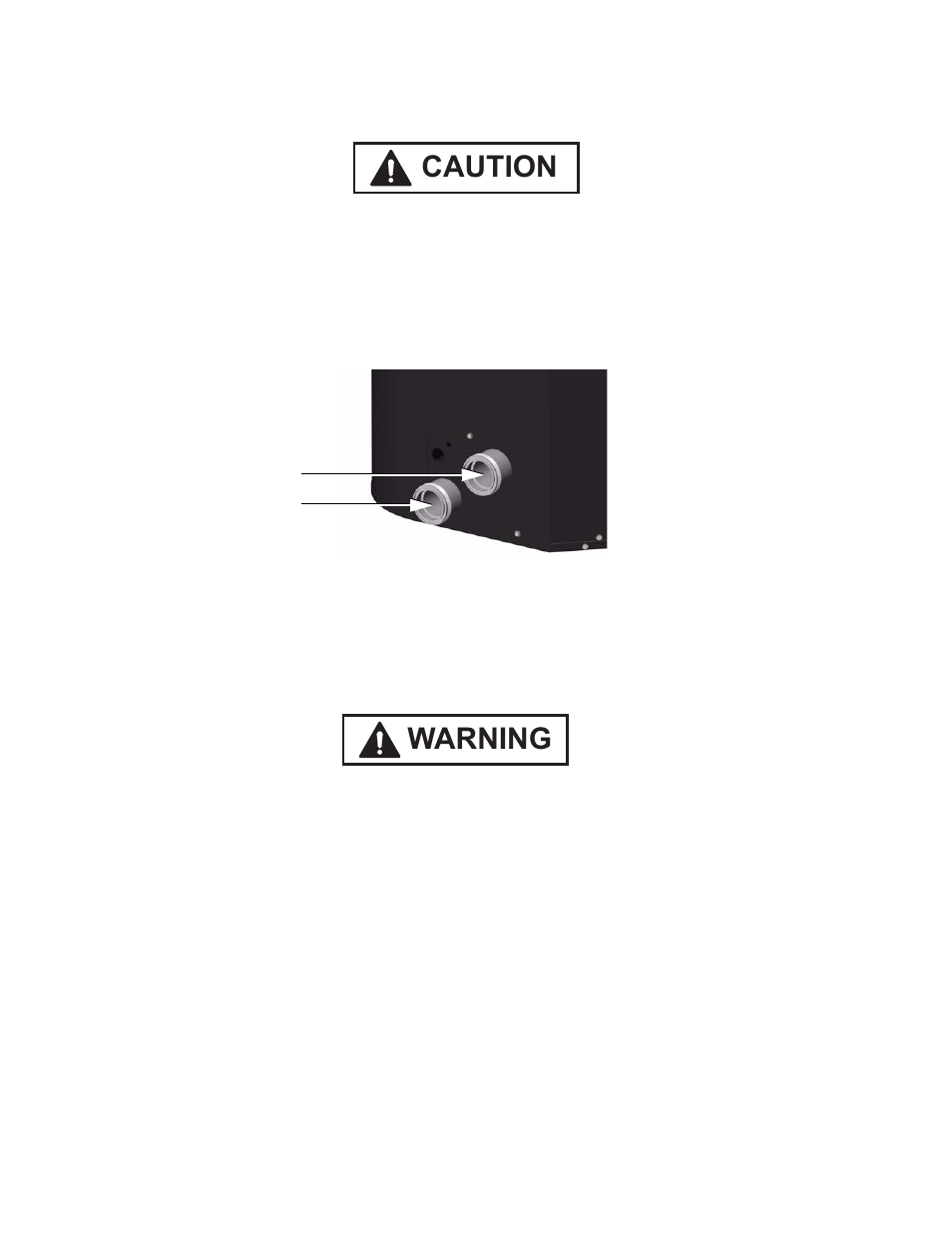 Caution, Warning | Raypak 5100 User Manual | Page 6 / 13