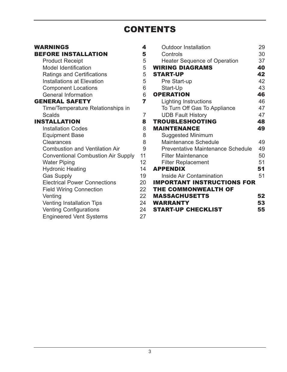 Raypak MVB 5042004 User Manual | Page 3 / 56