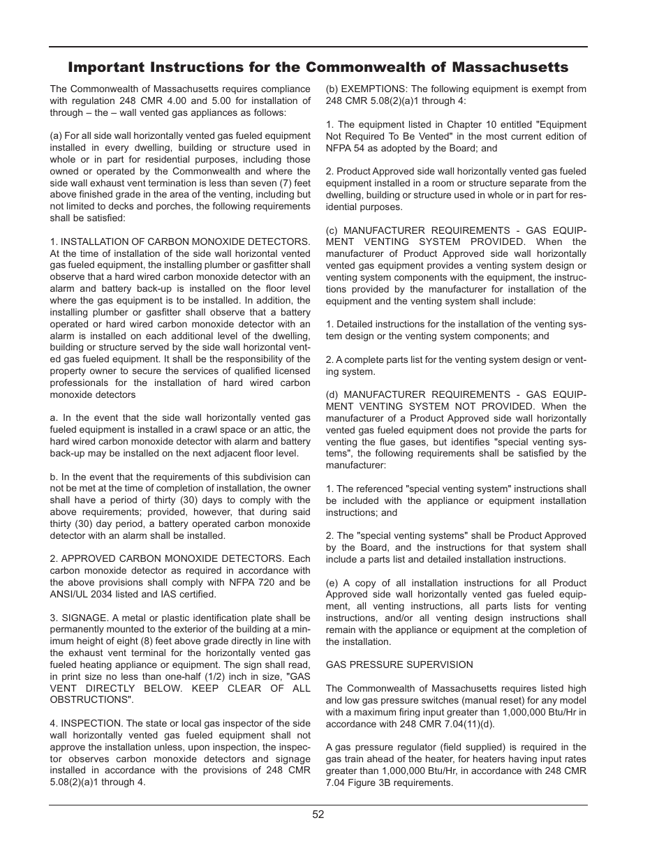 Raypak MVB 5042004 User Manual | Page 52 / 56