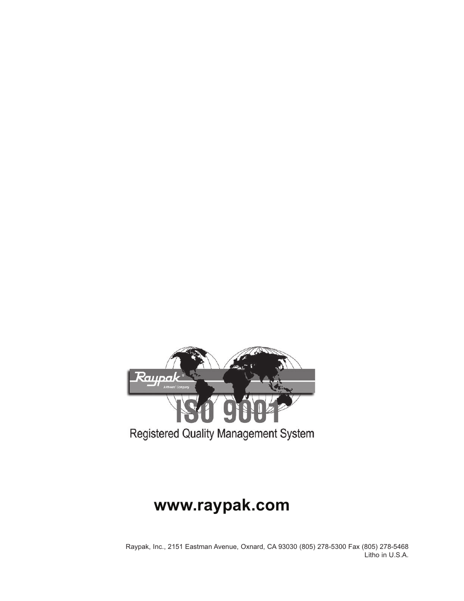 Raypak MVB 5042004 User Manual | Page 56 / 56