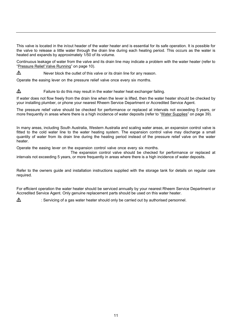 Regular care | Raypak B0109 User Manual | Page 11 / 43