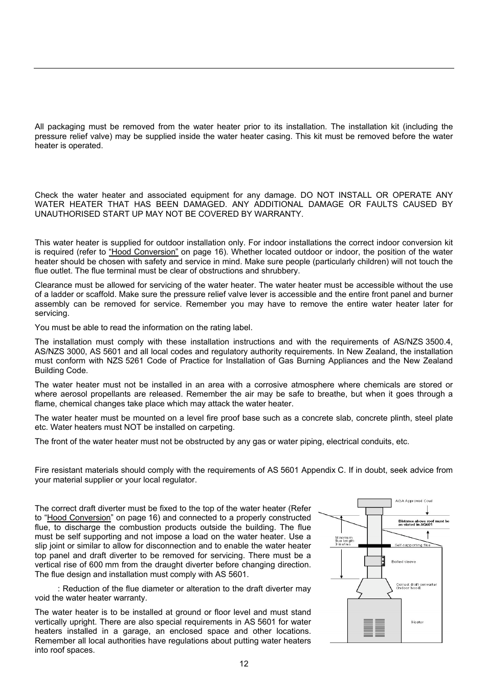 Installation | Raypak B0109 User Manual | Page 12 / 43