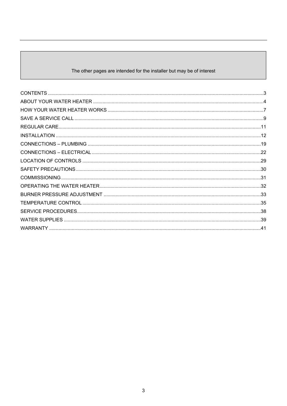 Raypak B0109 User Manual | Page 3 / 43
