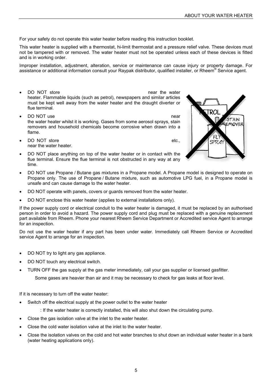 Raypak B0109 User Manual | Page 5 / 43