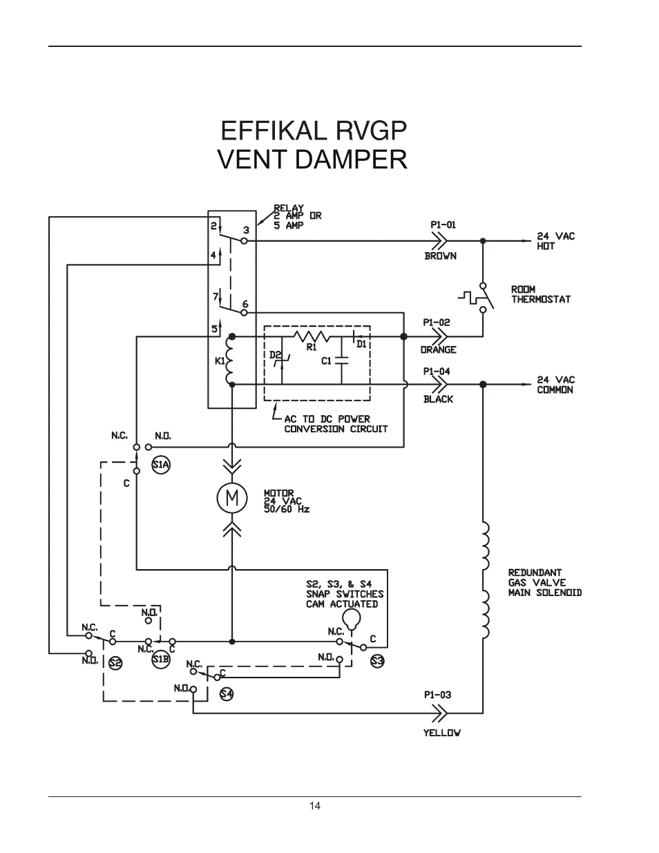 Vent damper | Raypak RAYTHERM 0135B User Manual | Page 14 / 40