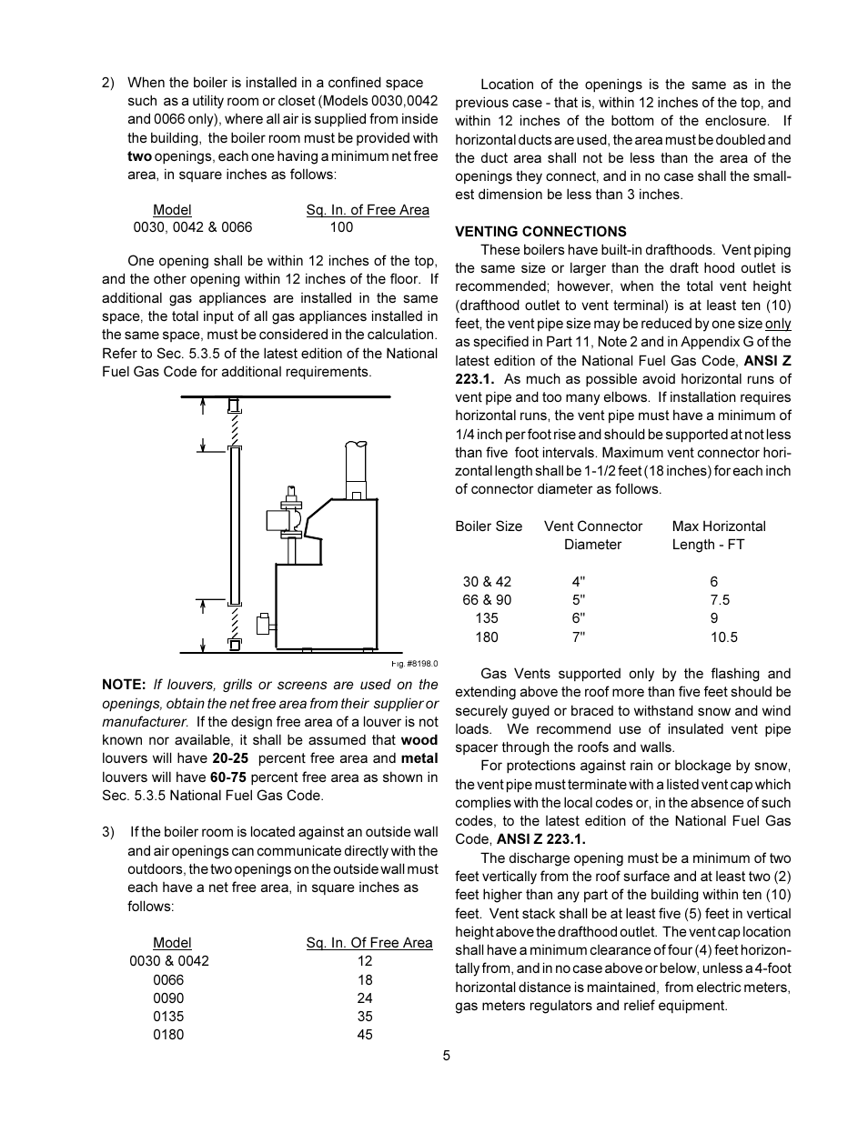 Raypak 0180B User Manual | Page 5 / 38