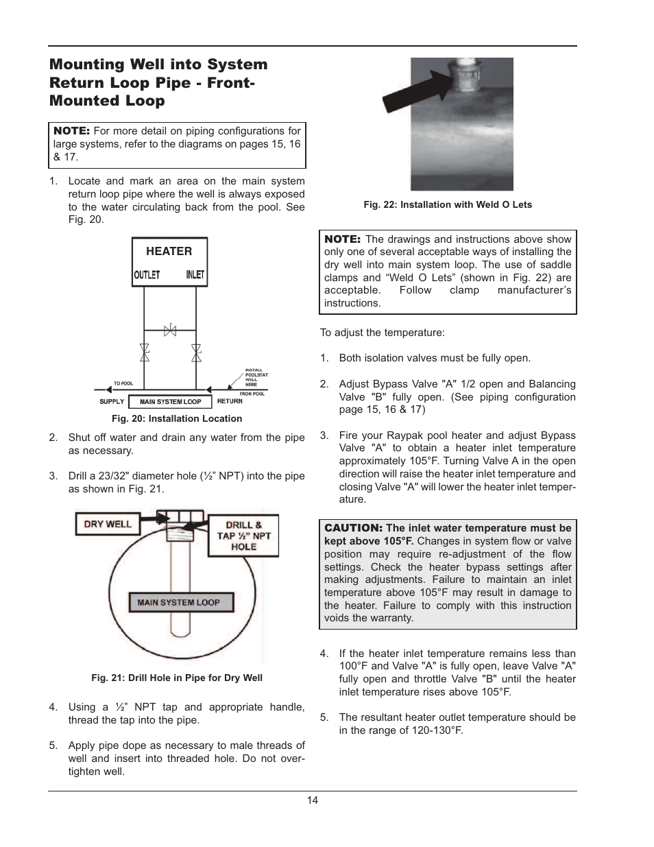 Raypak RAYTHERM P-926 User Manual | Page 14 / 36