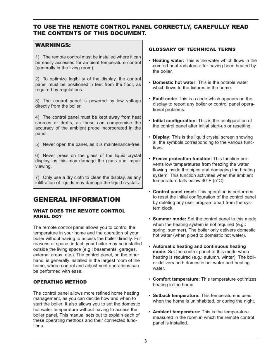 General information | Raypak XPAK 120 User Manual | Page 3 / 12