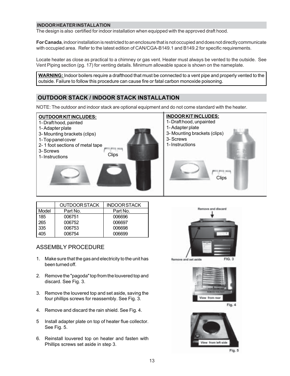 Raypak P-R185BL to P-R405BL User Manual | Page 13 / 52