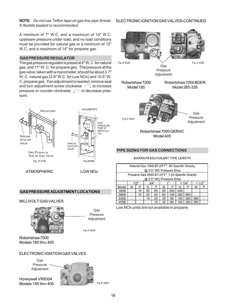 Raypak P-R185BL to P-R405BL User Manual | Page 18 / 52