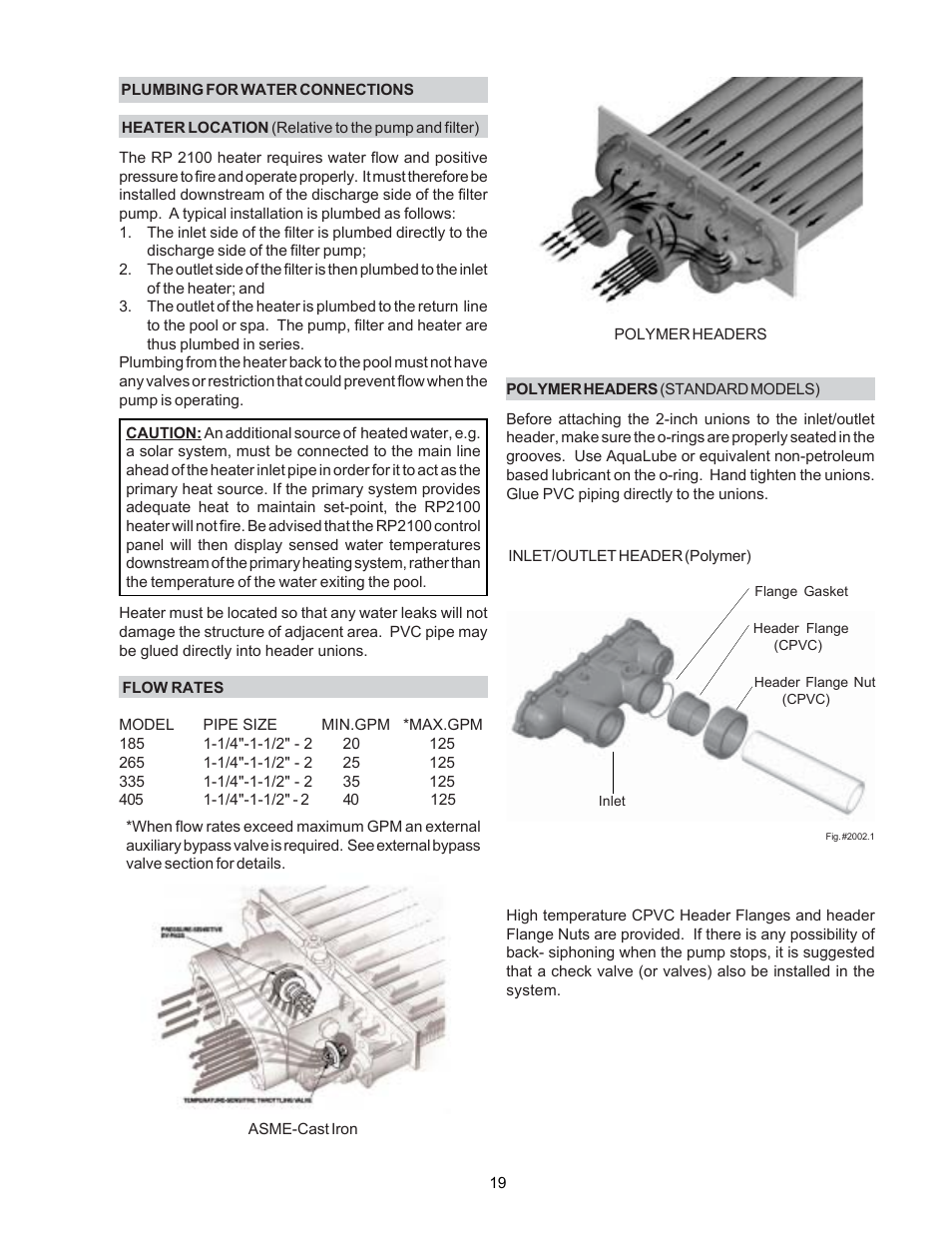 Raypak P-R185BL to P-R405BL User Manual | Page 19 / 52