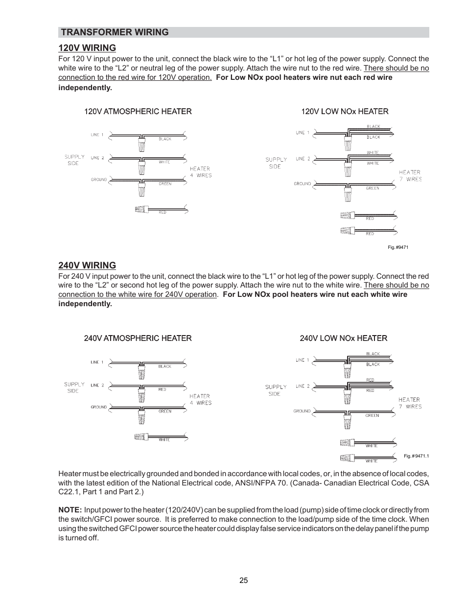 Raypak P-R185BL to P-R405BL User Manual | Page 25 / 52