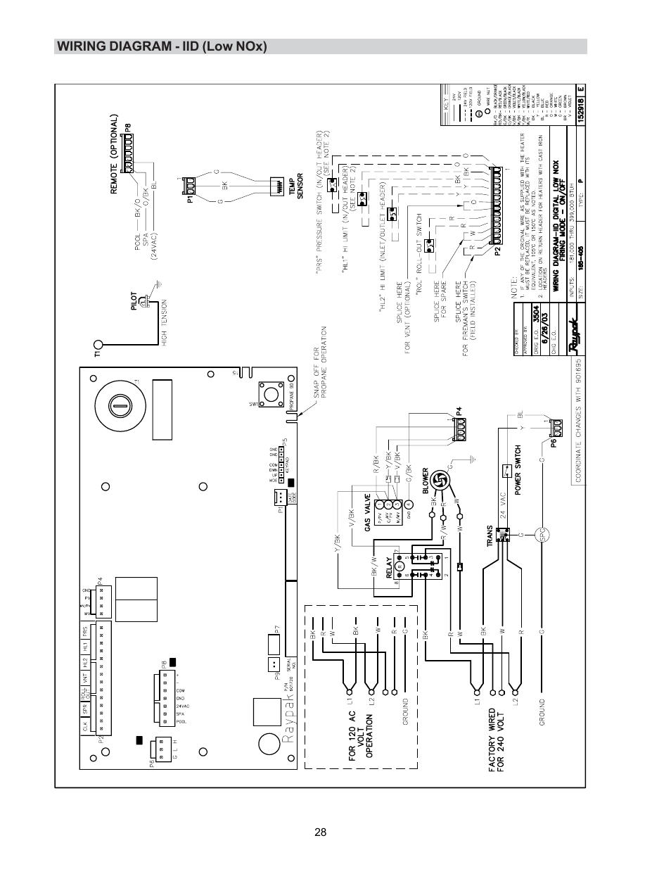 Raypak P-R185BL to P-R405BL User Manual | Page 28 / 52