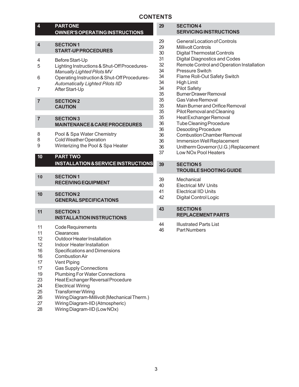 Raypak P-R185BL to P-R405BL User Manual | Page 3 / 52