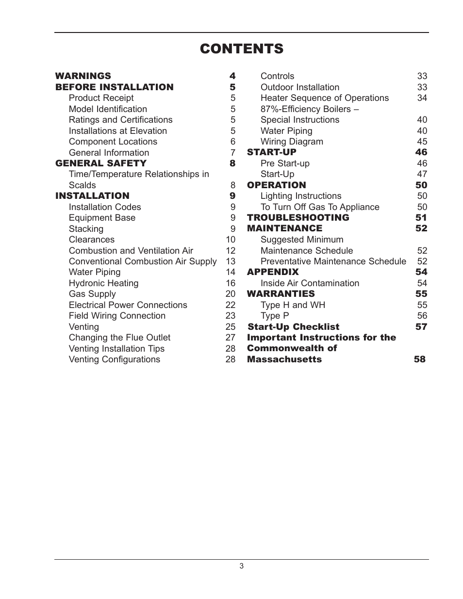 Raypak HI DELTA 302B User Manual | Page 3 / 60