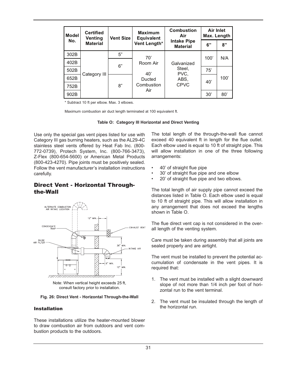 Raypak HI DELTA 302B User Manual | Page 31 / 60