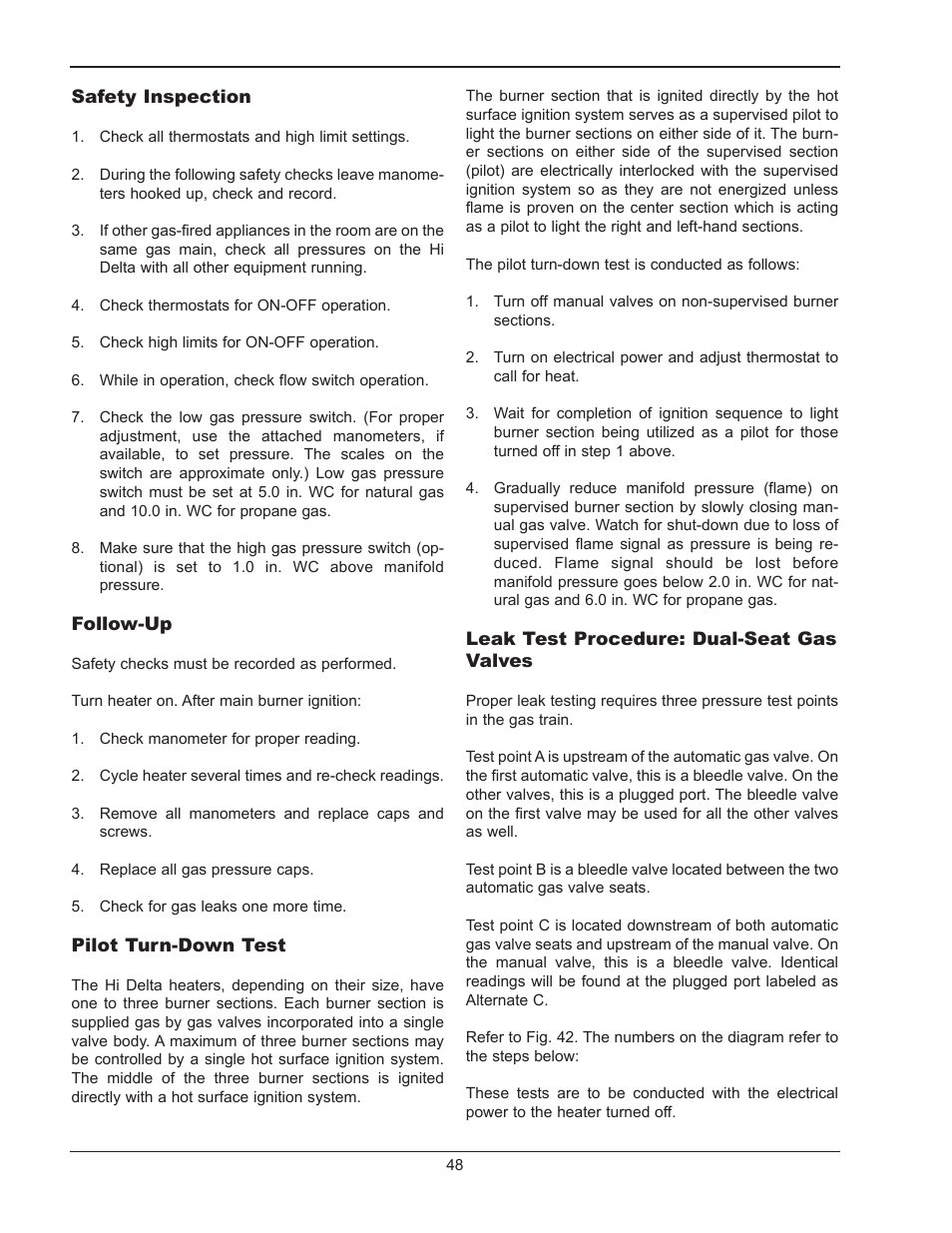 Raypak HI DELTA 302B User Manual | Page 48 / 60