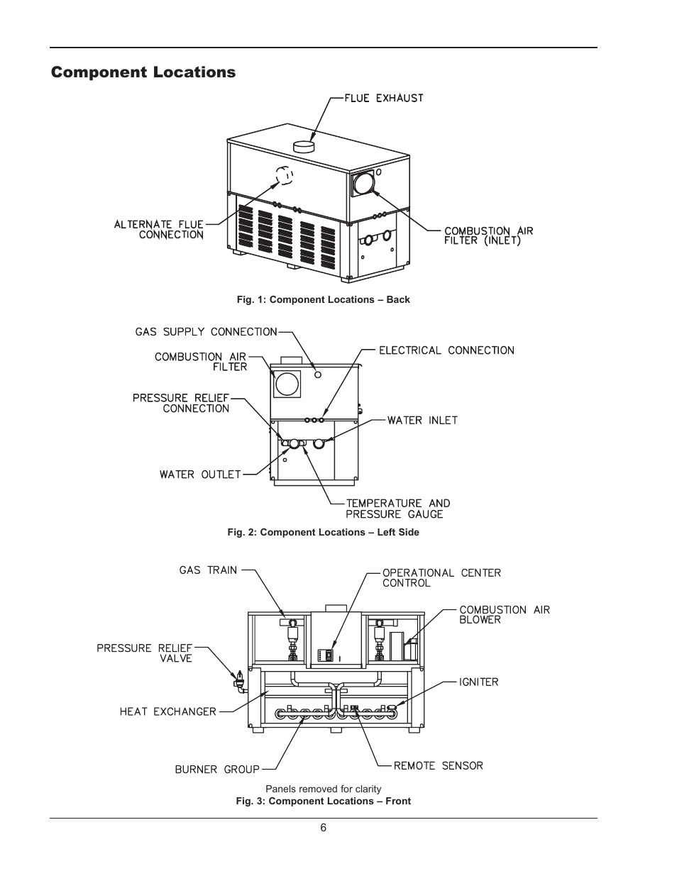 Component locations | Raypak HI DELTA 302B User Manual | Page 6 / 60