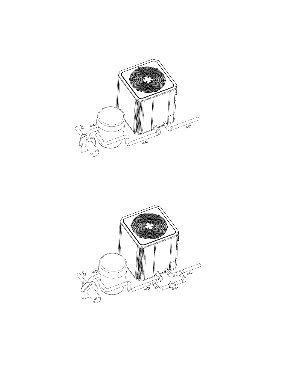 Plumbing diagrams | Raypak 8300 User Manual | Page 13 / 13