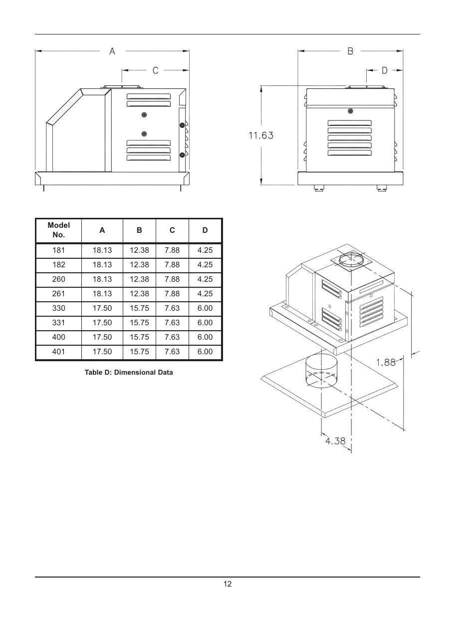 Raypak Power Vent D2 User Manual | Page 12 / 16