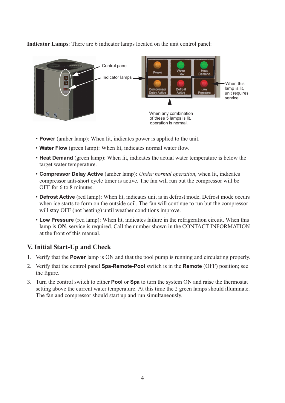 V. initial start-up and check | Raypak RHP 33 User Manual | Page 7 / 19