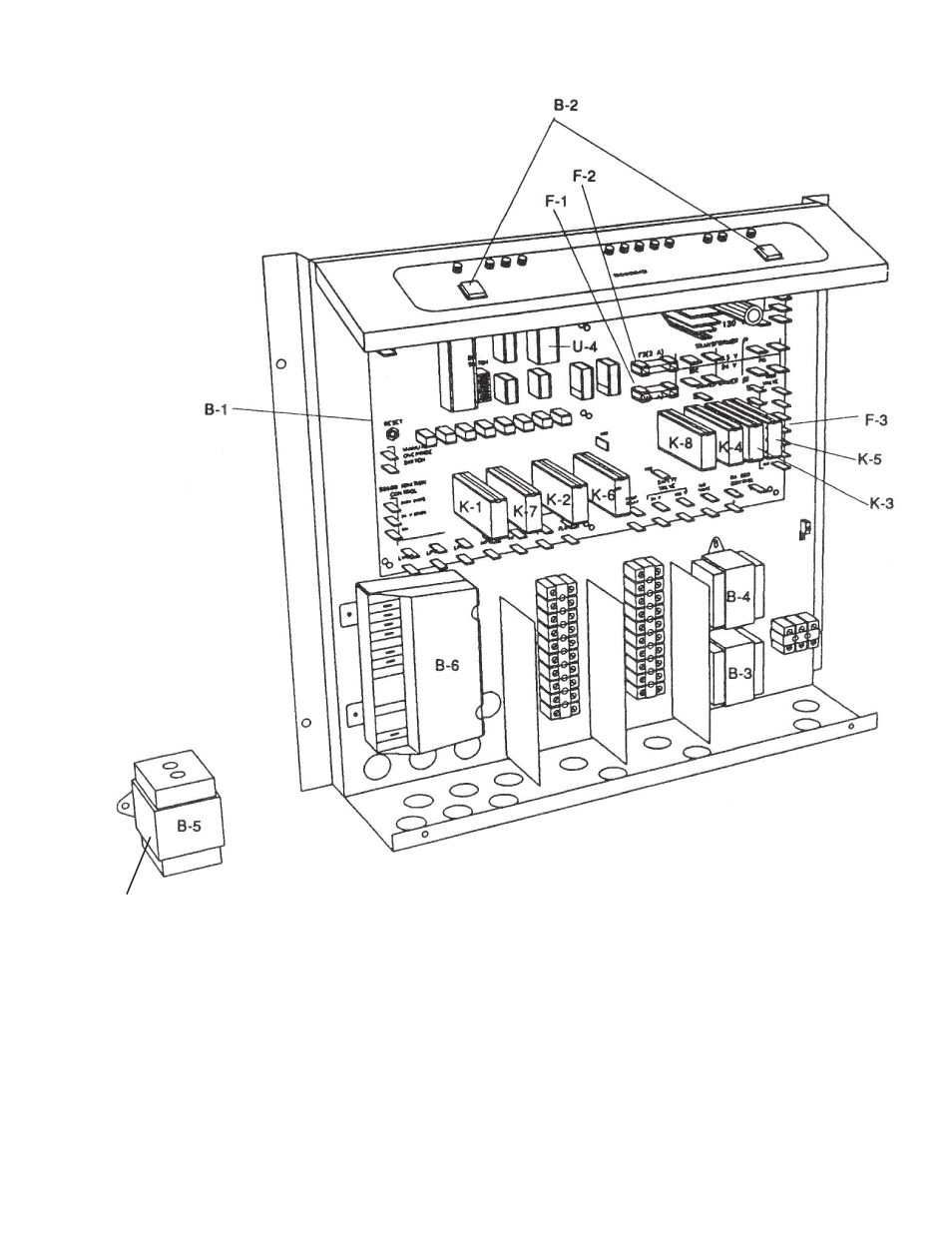 Boiler monitor control box | Raypak B6000 User Manual | Page 45 / 51