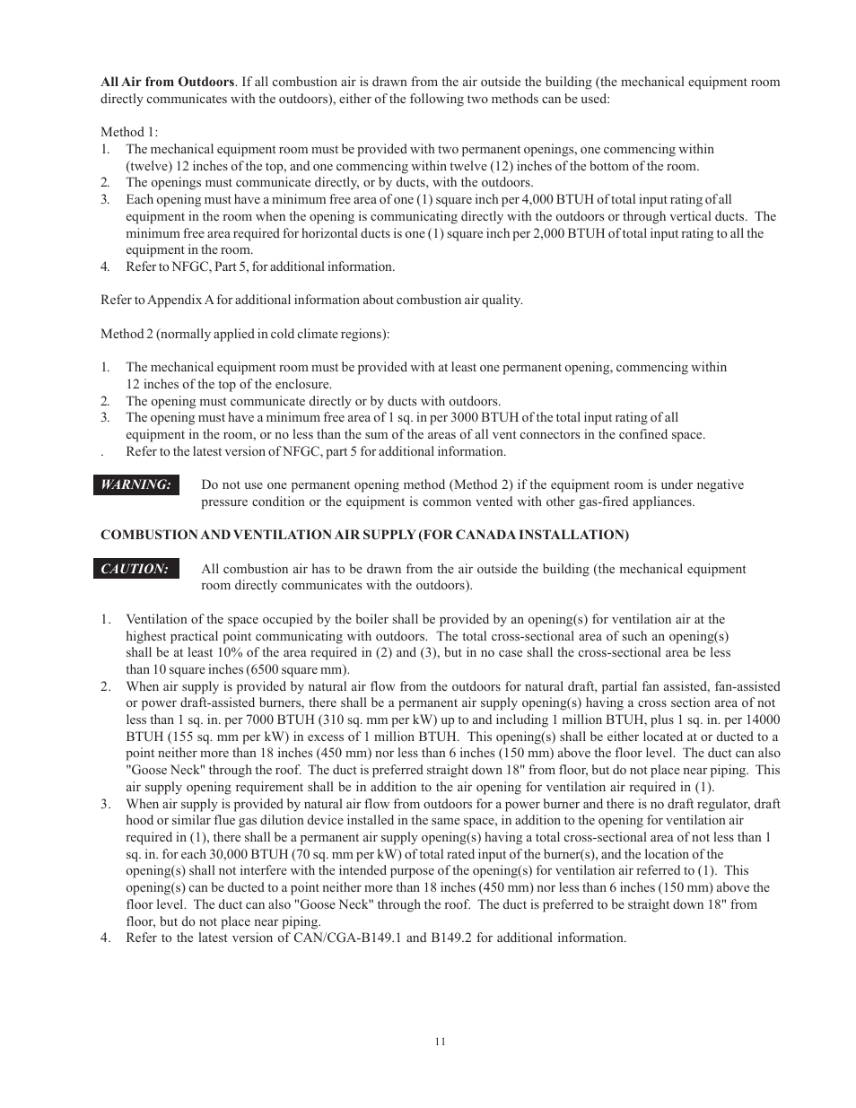 Raypak 1501 User Manual | Page 11 / 76