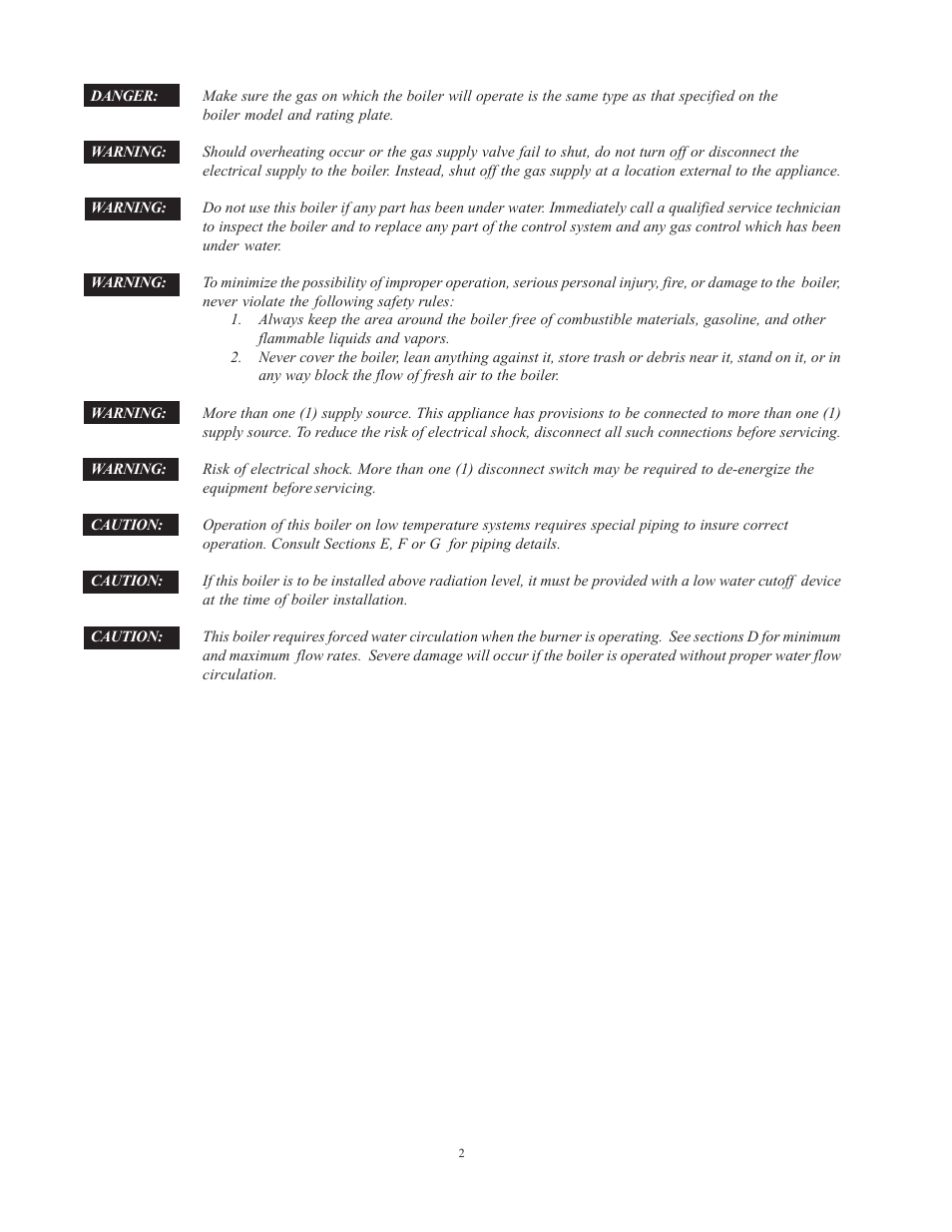 Raypak 1501 User Manual | Page 2 / 76