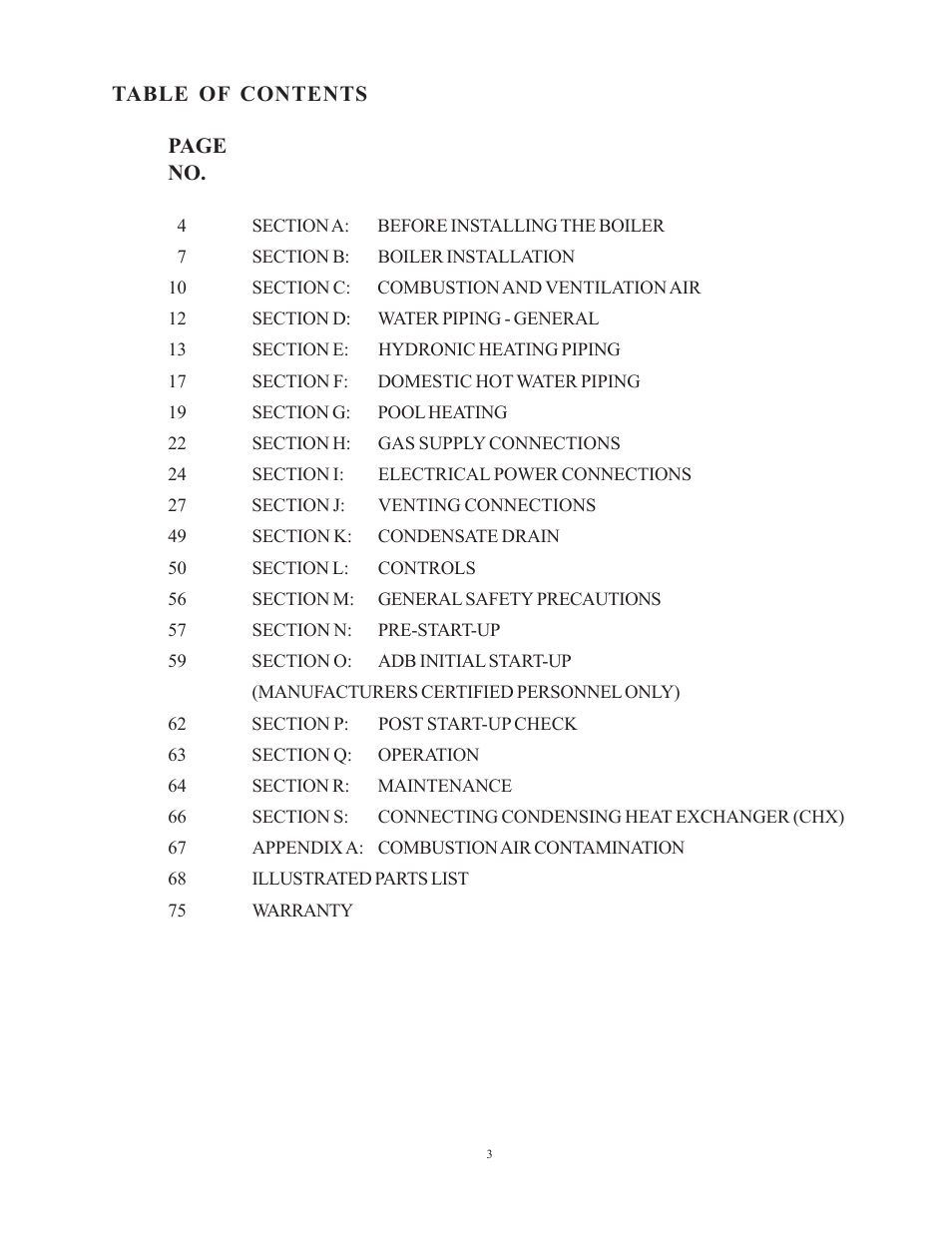 Raypak 1501 User Manual | Page 3 / 76